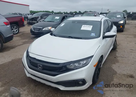 2020 Honda Civic Sport из США, поврежденный, VIN 19XFC2F80LE017161